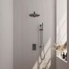 Brauer Edition 5-GM-065 thermostatische inbouw regendouche 3-weg omstelling SET 38 gunmetal geborsteld PVD