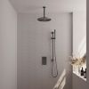 Brauer Edition 5-GM-067 thermostatische inbouw regendouche 3-weg omstelling SET 42 gunmetal geborsteld PVD