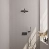 Brauer Edition 5-GM-161 thermostatische inbouw regendouche met drukknoppen SET 50 gunmetal geborsteld PVD