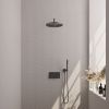 Brauer Edition 5-GM-163 thermostatische inbouw regendouche met drukknoppen SET 52 gunmetal geborsteld PVD
