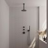 Brauer Edition 5-S-025 thermostatische inbouw regendouche SET 05 mat zwart