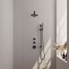 Brauer Edition 5-S-032 thermostatische inbouw regendouche SET 13 mat zwart