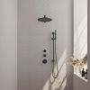 Brauer Edition 5-S-034 thermostatische inbouw regendouche SET 14 mat zwart