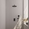 Brauer Edition 5-S-057 thermostatische inbouw regendouche 3-weg omstelling SET 34 mat zwart