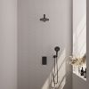 Brauer Edition 5-S-058 thermostatische inbouw regendouche 3-weg omstelling SET 31 mat zwart