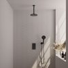 Brauer Edition 5-S-060 thermostatische inbouw regendouche 3-weg omstelling SET 35 mat zwart