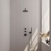 Brauer Edition 5-S-074 thermostatische inbouw regendouche SET 03 mat zwart