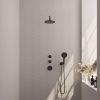 Brauer Edition 5-S-076 thermostatische inbouw regendouche SET 09 mat zwart