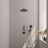 Brauer Edition 5-S-077 thermostatische inbouw regendouche SET 10 mat zwart