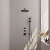 Brauer Edition 5-S-079 thermostatische inbouw regendouche SET 16 mat zwart