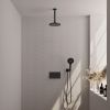 Brauer Edition 5-S-170 thermostatische inbouw regendouche met drukknoppen SET 59 mat zwart