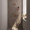 Brauer Edition 5-GK-068 thermostatische inbouw regendouche 3-weg omstelling SET 45 koper geborsteld PVD