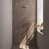 Brauer Edition 5-GK-162 thermostatische inbouw regendouche met drukknoppen SET 51 koper geborsteld PVD