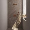 Brauer Edition 5-GK-167 thermostatische inbouw regendouche met drukknoppen SET 56 koper geborsteld PVD