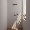 Brauer Edition 5-GM-026 thermostatische inbouw regendouche SET 02 gunmetal geborsteld PVD