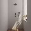 Brauer Edition 5-GM-030 thermostatische inbouw regendouche SET 08 gunmetal geborsteld PVD
