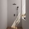 Brauer Edition 5-GM-069 thermostatische inbouw regendouche 3-weg omstelling SET 46 gunmetal geborsteld PVD