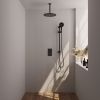 Brauer Edition 5-S-073 thermostatische inbouw regendouche 3-weg omstelling SET 48 mat zwart