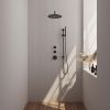 Brauer Edition 5-S-079 thermostatische inbouw regendouche SET 16 mat zwart