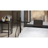 Looox Bath Collection WBSHELFBL69RVS badplank 69 cm massief eiken zwart met inzet geborsteld RVS