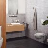 Haceka Aline 1208688 closetborstel wit keramiek/ geborsteld grijs