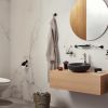Haceka Aspen 1209511 closetrolhouder met klep mat zwart