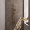 Brauer Carving 5-GG-087-2 opbouw thermostatische regendouche SET 02 goud geborsteld PVD