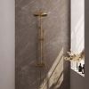 Brauer Carving 5-GG-087-3 opbouw thermostatische regendouche SET 03 goud geborsteld PVD
