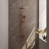 Brauer Carving 5-GK-087-2 opbouw thermostatische regendouche SET 02 koper geborsteld PVD