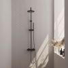 Brauer Carving 5-S-087-1 opbouw thermostatische regendouche SET 01 mat zwart