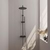 Brauer Carving 5-S-087-3 opbouw thermostatische regendouche SET 03 mat zwart