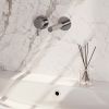 Brauer Edition 5-CE-083-S1-65 inbouw wastafelmengkraan met rechte uitloop en rozetten model E2 chroom