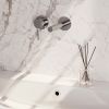 Brauer Edition 5-CE-083-S2-65 inbouw wastafelmengkraan met rechte uitloop en rozetten model A2 chroom