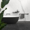 Geesa Shift Black 919901-06-M6 planchet met matzwarte marmerlook