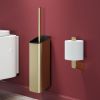 Geesa Shift Gold Brushed 919911-07-06 toiletborstel met houder muurbevestiging geborsteld goud