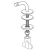 Pressalit BA1P999 Objecta en Objecta D set vaste scharnieren chroom