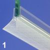 Exa-Lent Universal DS012005 - G05021200 helder doucheprofiel 2 flapjes 200cm - 5mm