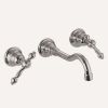 Fima Carlo Frattini Epoque F50515OR 3-gats wandwastafelkraan 2-greeps uitloop 16cm goud