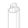 Novellini R50BESO01-TR verticale afdichtingsstrip transparant