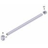 Novellini R80Y215-D muursteun wit/ chroom