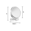 Smedbo Outline FK490 vergrootspiegel 1x en 7x chroom