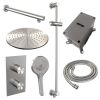 Brauer Edition 5-NG-071 thermostatische inbouw regendouche 3-weg omstelling SET 44 RVS geborsteld PVD