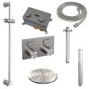 Brauer Edition 5-NG-176 thermostatische inbouw regendouche met drukknoppen SET 65 RVS geborsteld PVD