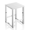Decor Walther 0503654 DW 68 krukje chroom/ hout mat wit