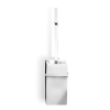 Decor Walther 0840861 DW 6203 toiletborstelgarnituur wand porselein zwart/ chroom