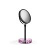 Decor Walther Crystal 0942161 KR KSA vergrootspiegel 1x en 5x pink crystal/ mat zwart