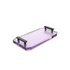 Decor Walther Crystal 0942780 KR TAB tray violet crystal/ mat zwart