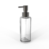 Decor Walther Porter 0863066 TT PORTER zeepdispenser helder glas mat donker metaal