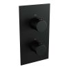 Brauer Carving 5-S-144 thermostatische inbouw regendouche 3-weg omstelling SET 48 mat zwart