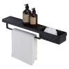 Geesa Frame 918854-06-06-630 planchet met handdoekrek en douchemand 63 cm zwart